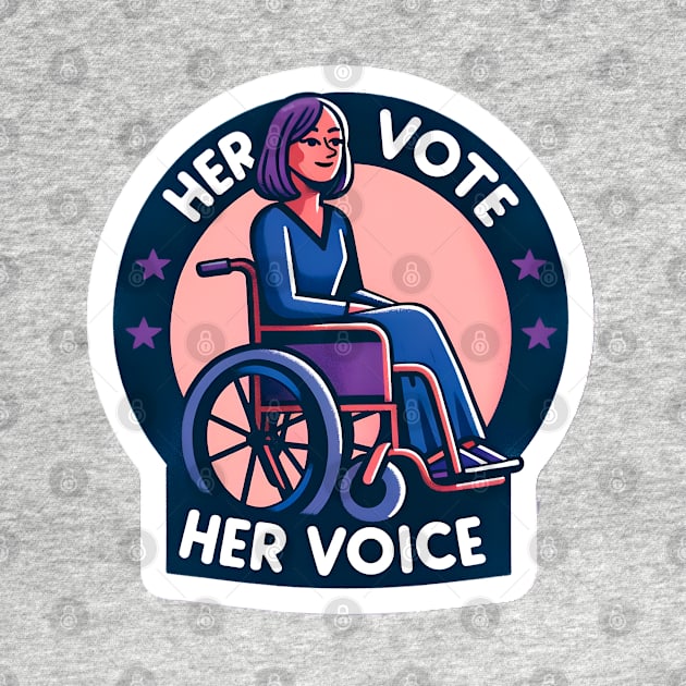 Representation Matters - Your Vote Matters Her Vote her Voice by PuckDesign